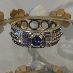 Heidi Daus Crystal tanzanite color bangle